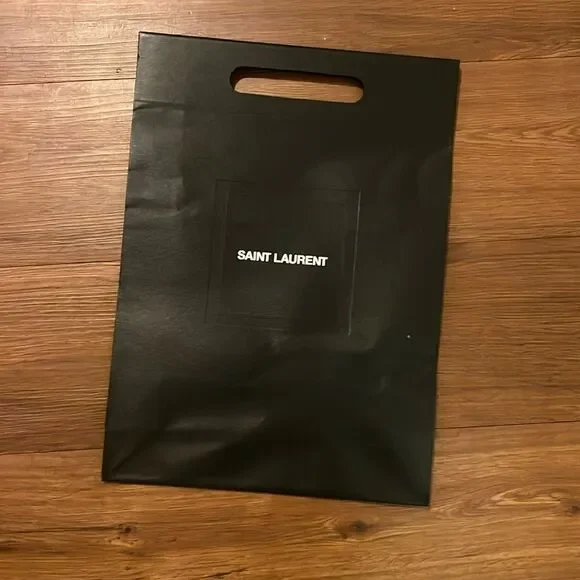 YSL Black Handle Shopping Bag Yves Saint Laurent Black Bag Excellent Condition - Picture 1 of 3
